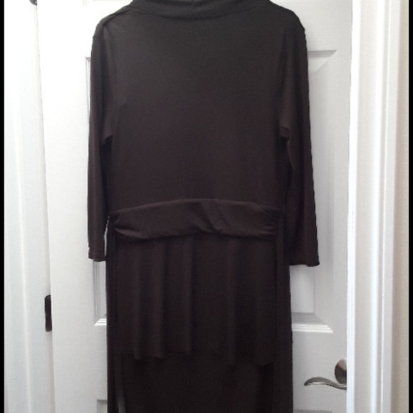 Chocolate dress with attached jacket - Picture 3 of 4